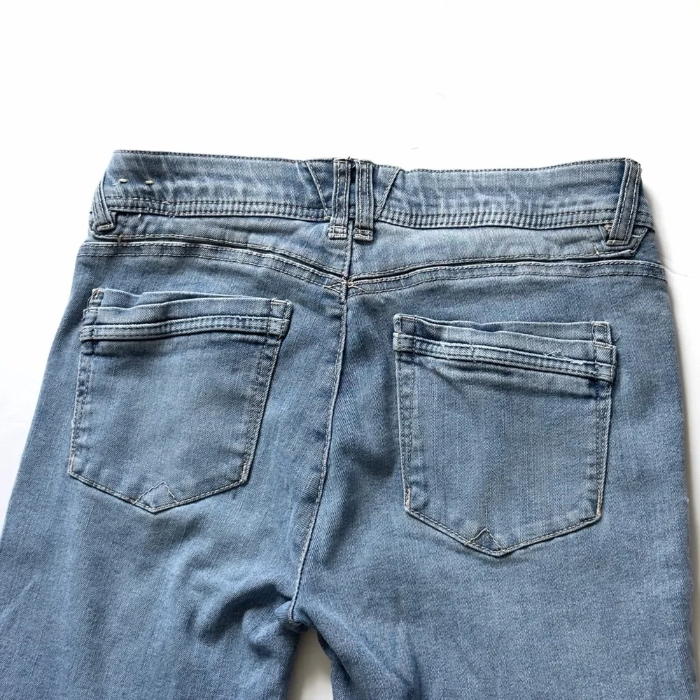 Democracy Ab Technology Skinny Jeans 8 Light Wash Mom Mid Rise Ankle Stretch